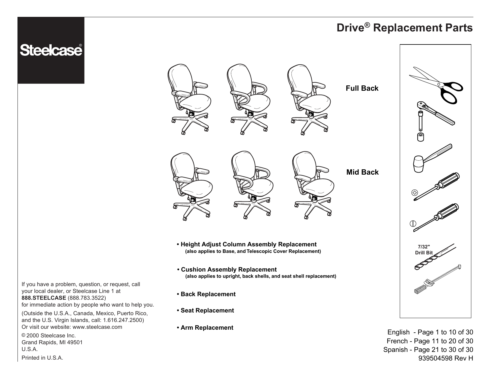 Steelcase discount chair assembly