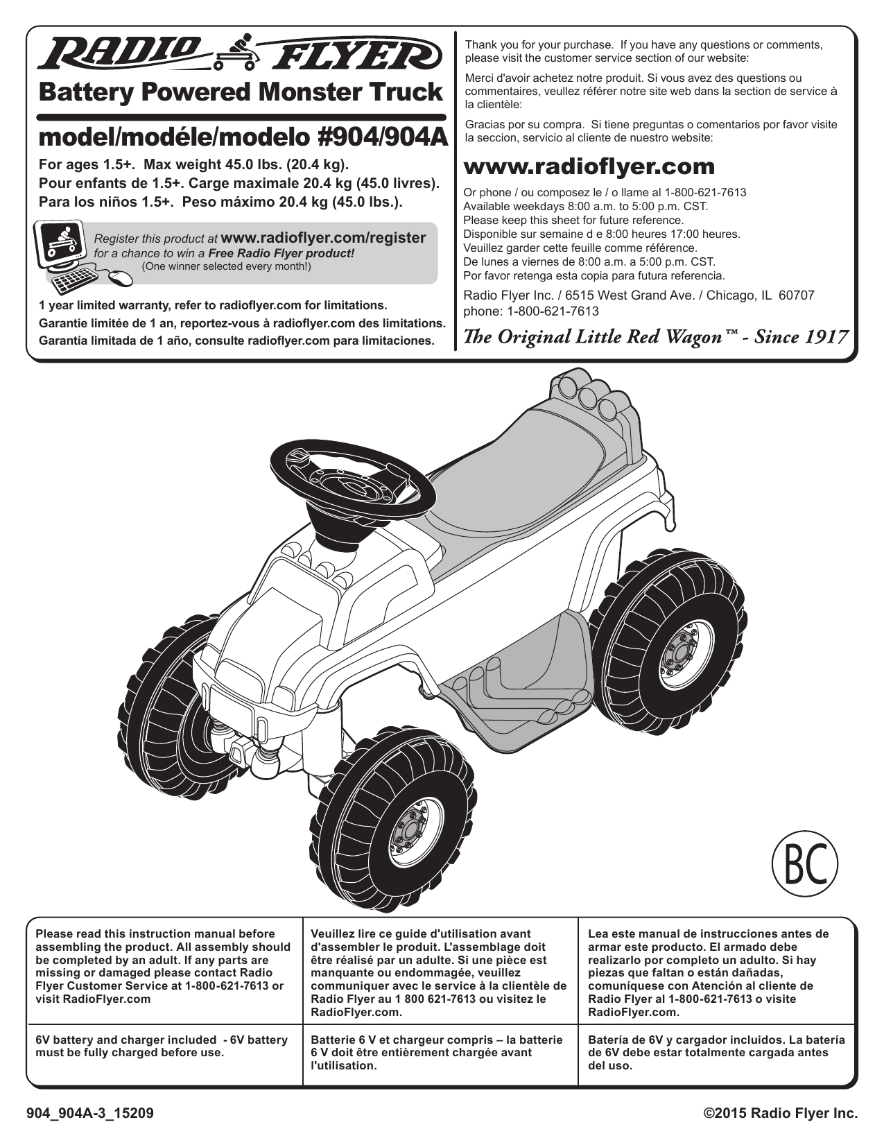 Radio Flyer 904 Instructions Manualzz