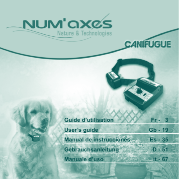 Num'axes Canifugue User manual | Manualzz