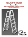 Ocean Blue A-Frame Above Ground Pool Ladder Manual