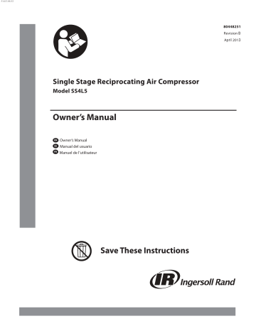 Ingersoll-rand Ss4l5 Owner's Manual 