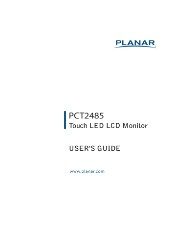 Planar PCT2485 User Manual | Manualzz