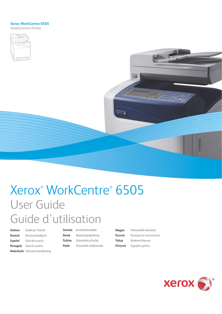 Xerox 6505 WorkCentre Mode d'emploi Manualzz