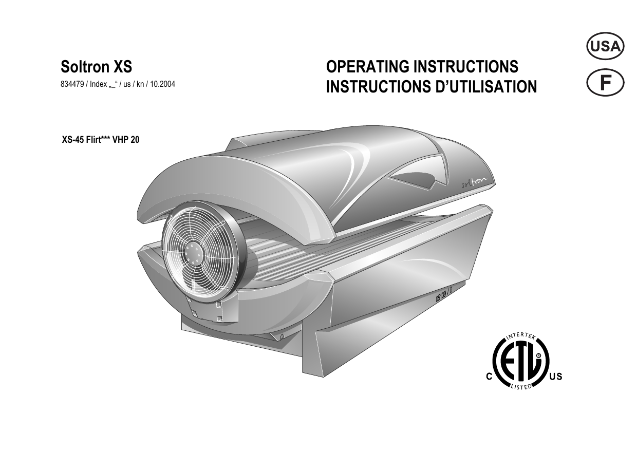 Soltron Xs Operating Instructions Tanning Bed Manualzz