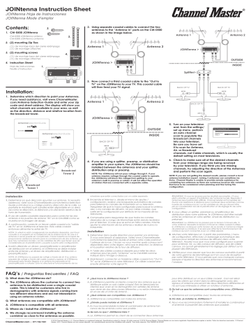 Channel Master CM-0500 Manual | Manualzz