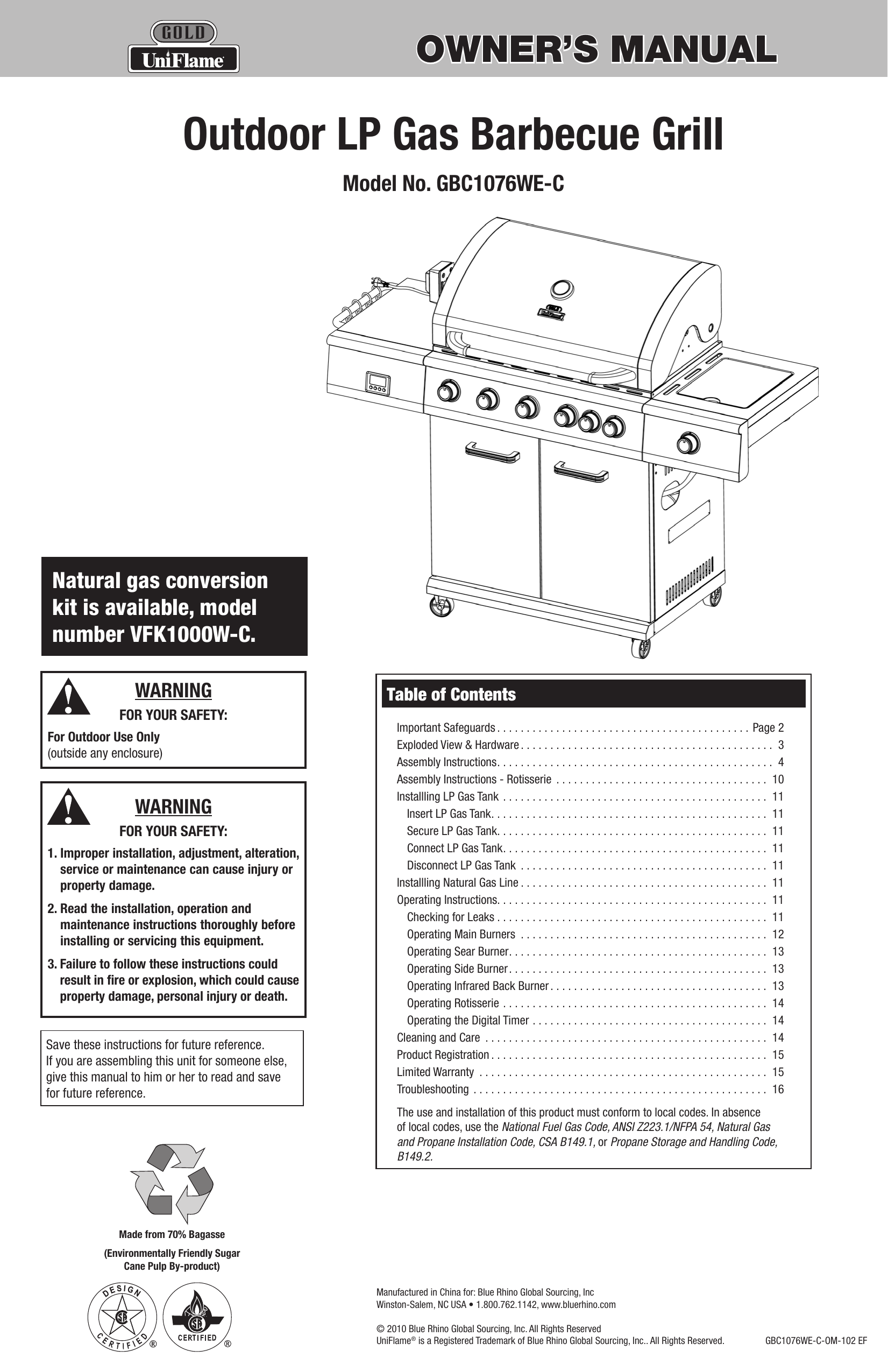Comfortmaker model number manual
