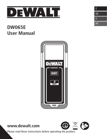 DeWalt DW065E User's Manual | Manualzz