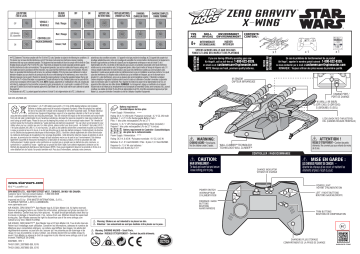 Air Hogs STAR WARS ZERO GRAVITY X-WING STARFIGHTER manual | Manualzz