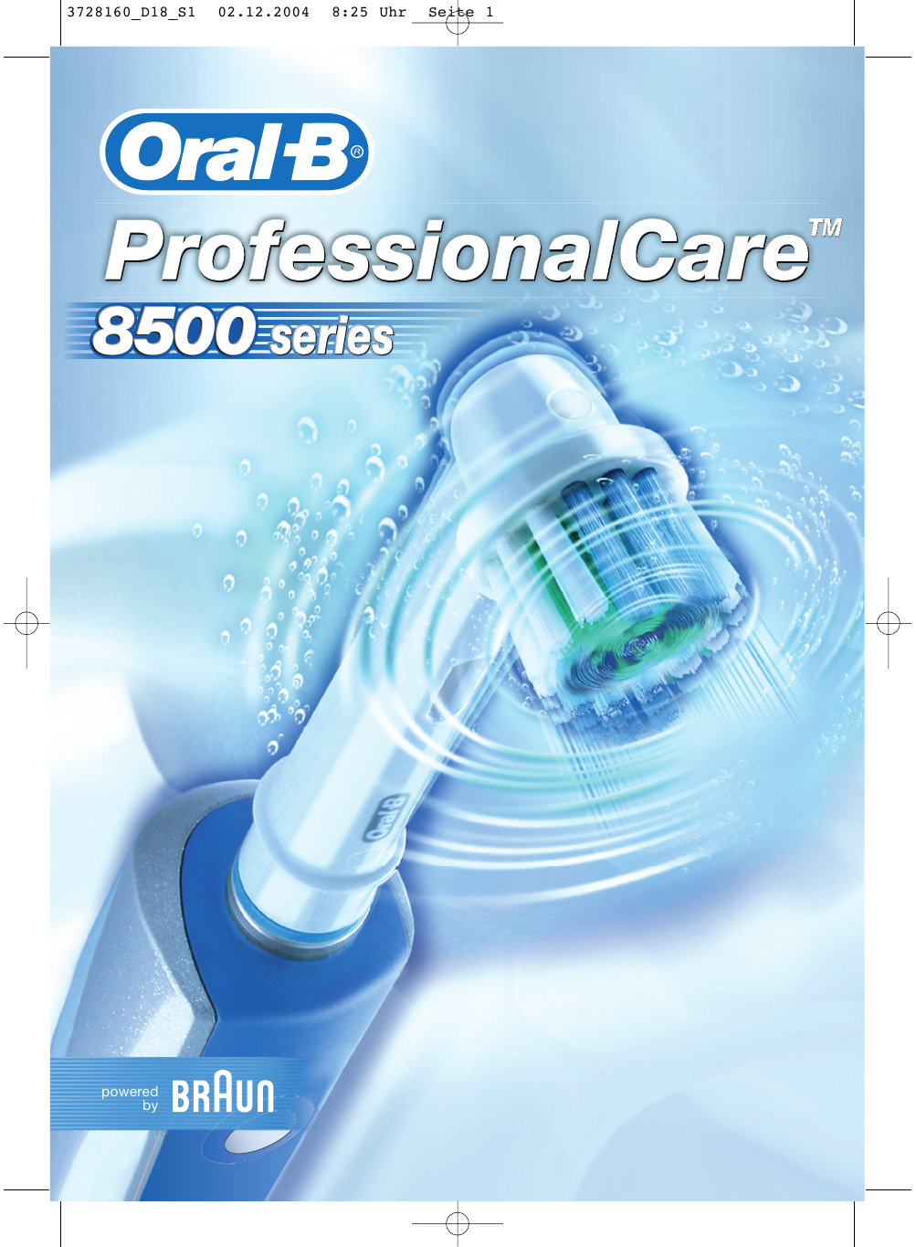 Braun Professional Care 8500 series Toothbrush Benutzerhandbuch | Manualzz