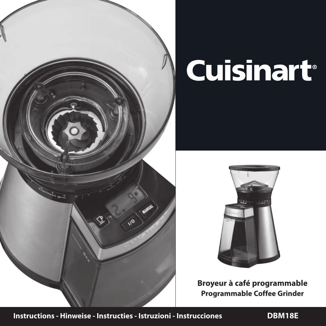 Cuisinart DBM18E Owner Manual Manualzz