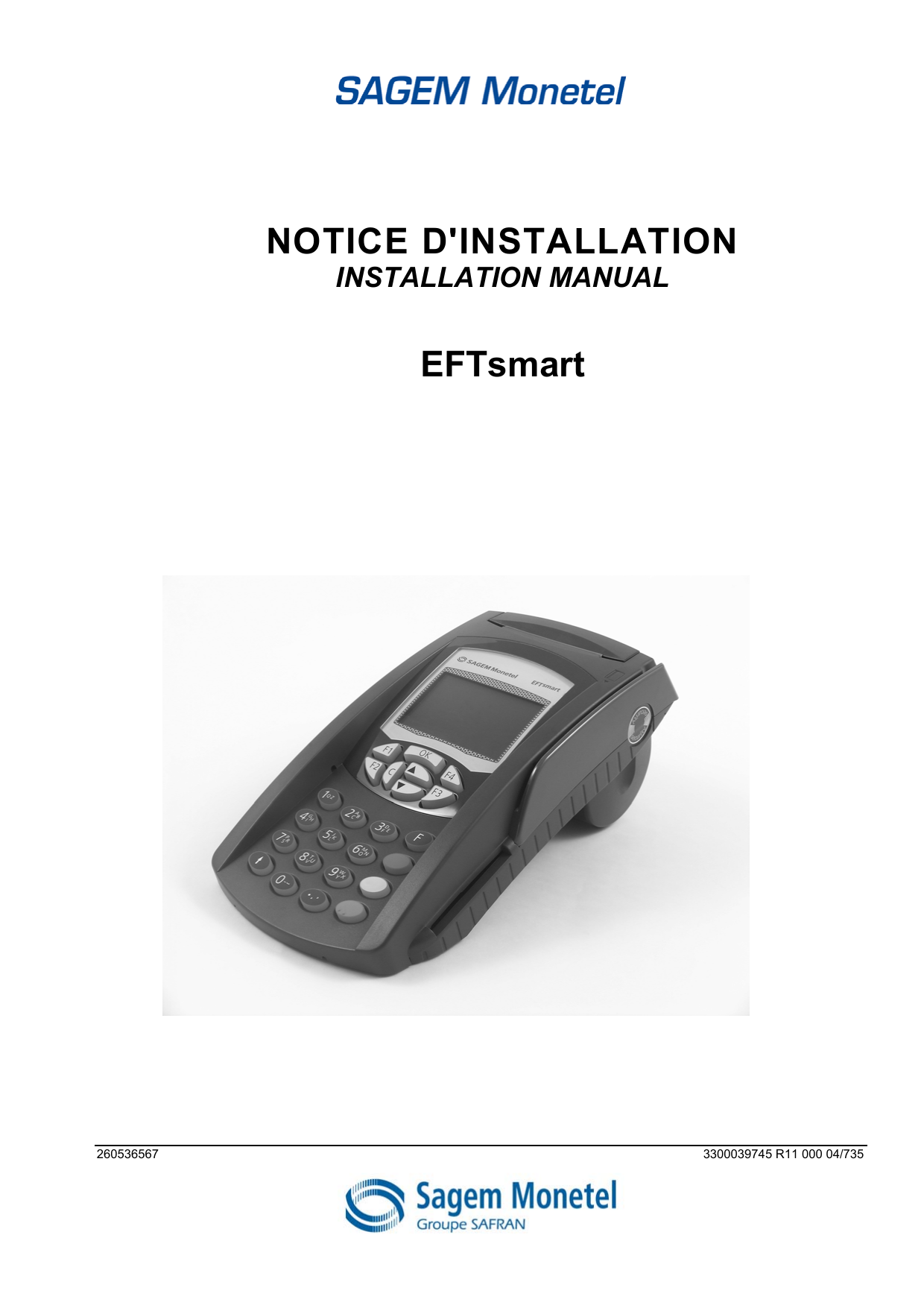 Notice Installation Eftsmart2 Terminal De Manualzz