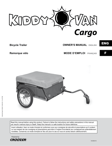 Croozer kiddy van cargo Owner's Manual | Manualzz