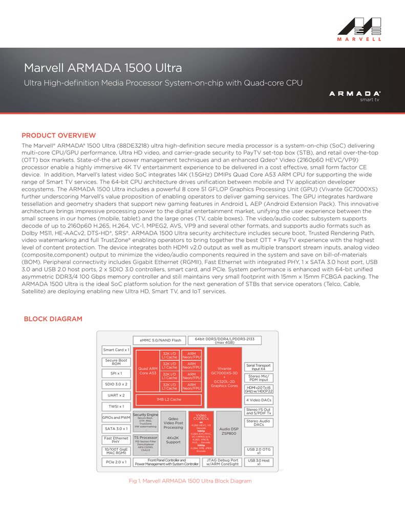 ARMADA 1500 Ultra Product Brief Manualzz