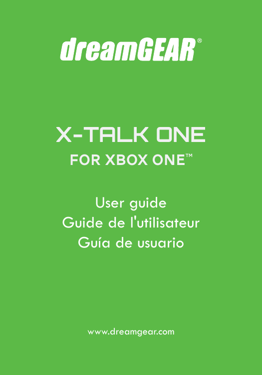 Gaming Headset for Xbox One User Guide 
