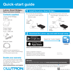 Lutron Electronics CASETA-PICOMOUNT-BNDL - User manual | manualzz.com