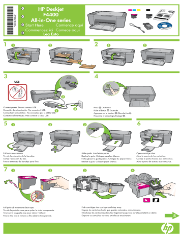 HP Deskjet F4400 All-in-One Printer series Installation Guide | Manualzz