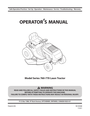 MTD 420cc Operator's Manual | Manualzz