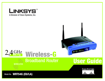 Kapitel 4: Ansluta Wireless-G Bredbandsrouter. Linksys WRT54G (EU) | Manualzz