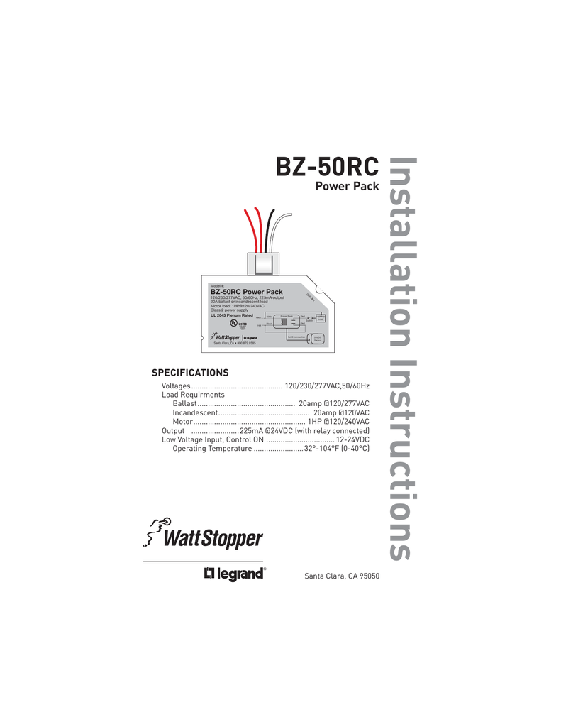 Watt Stopper Power Pack Wiring Diagram from s3.manualzz.com