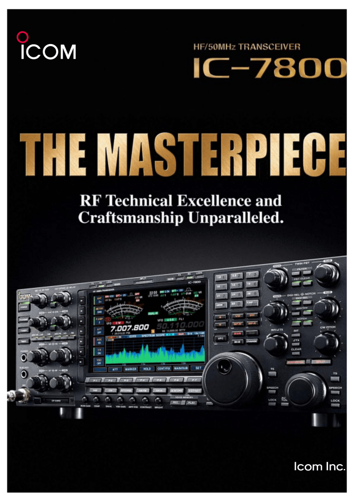 ic-7800 audio adjustment