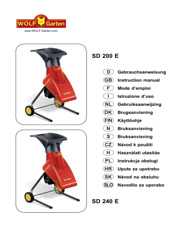 WOLFGarten SD 200 E Owner Manual Manualzz