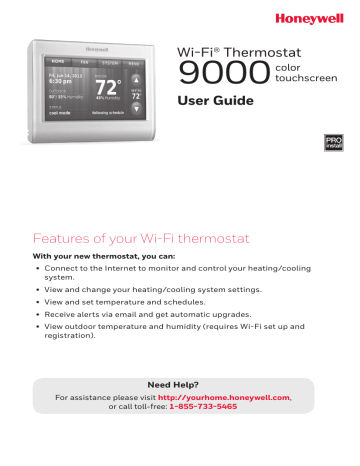 Honeywell TH9320WF5003 User manual | Manualzz