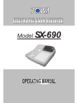 TOWA SX-690 Operating Manual