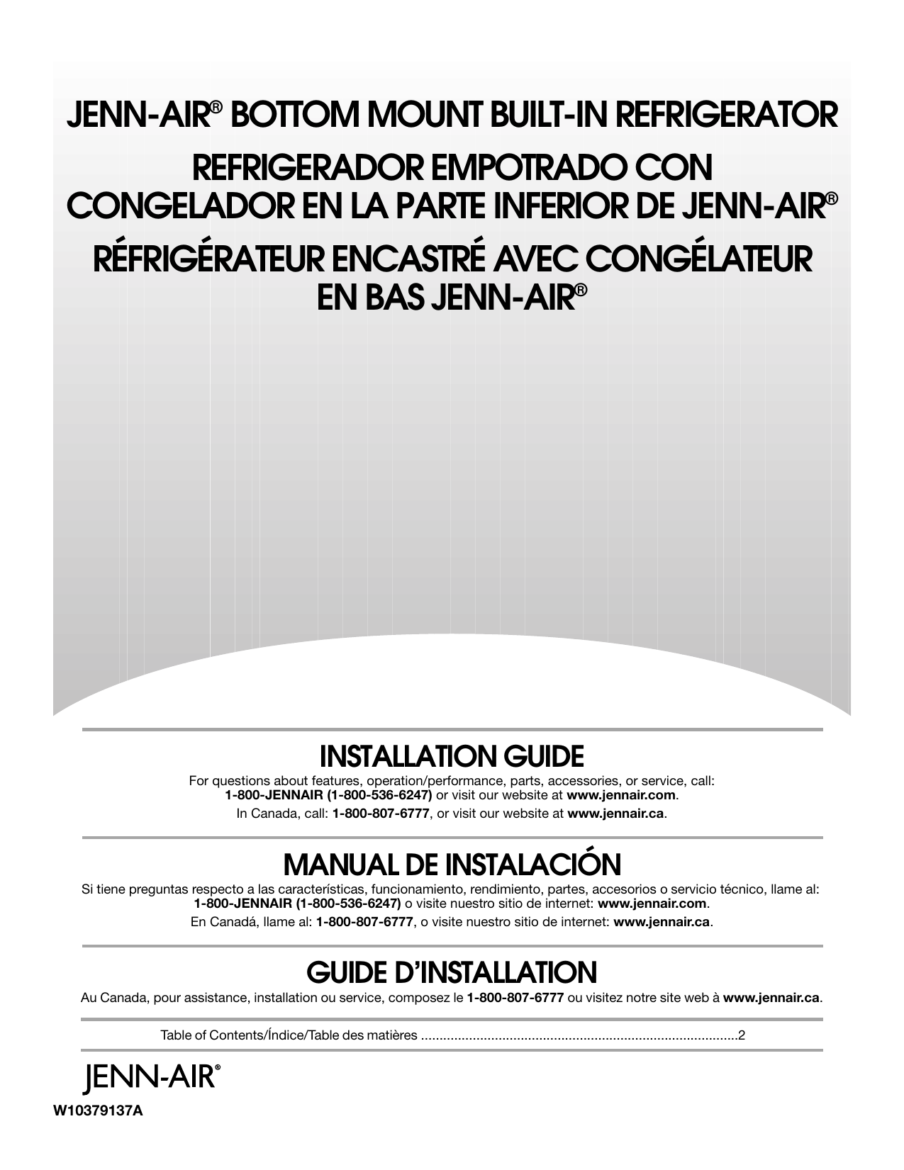 JennAir JF42NXFXDW Installation manual Manualzz