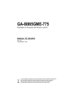 Manual de usuario GA-8I865GME 775