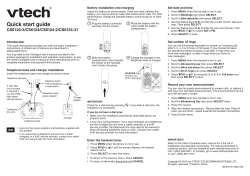 VTech CS6124-2 - Guía De Inicio Rápido, Manual De Usuario | Manualzz.com