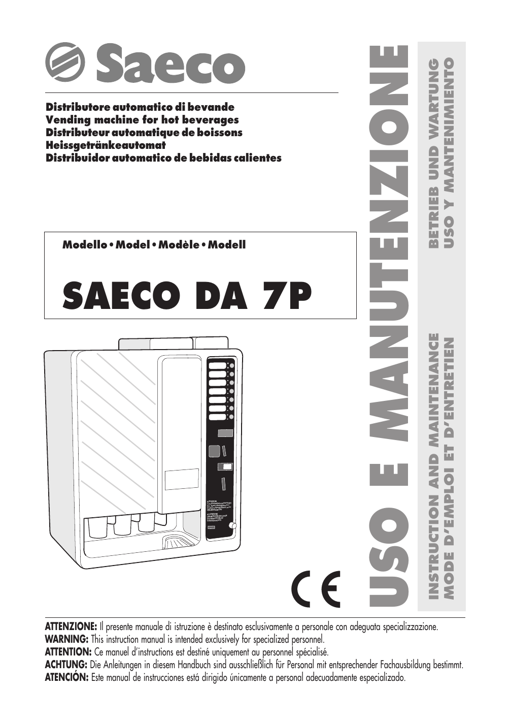 saeco da 7p - Vendingbar | Manualzz