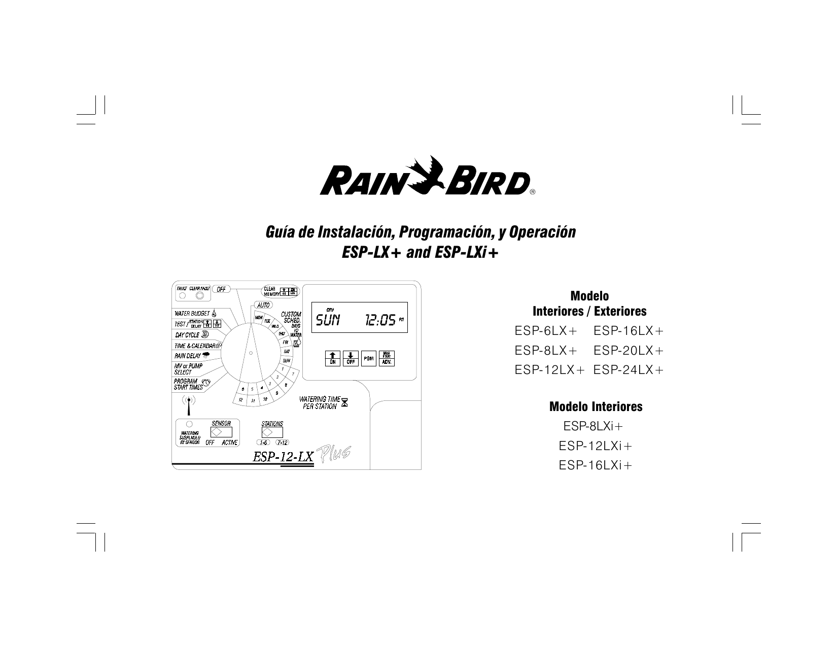 rainbird esp 12-lx plus manual rainbird esp 12-lx plus manual