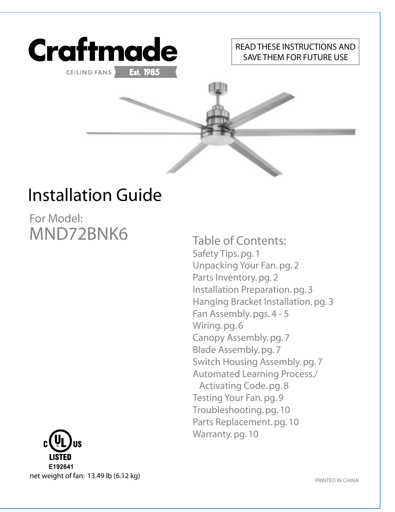 Installation Guide Mnd72bnk6 Manualzz Com