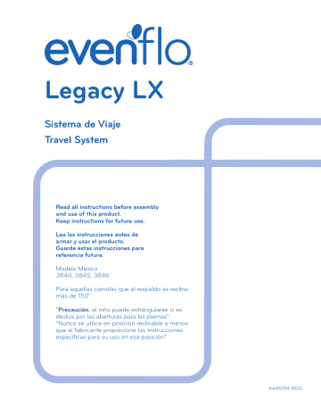 evenflo legacy lx stroller