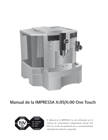 Manual de instrucciones JURA IMPRESSA XS95/XS90 | Manualzz