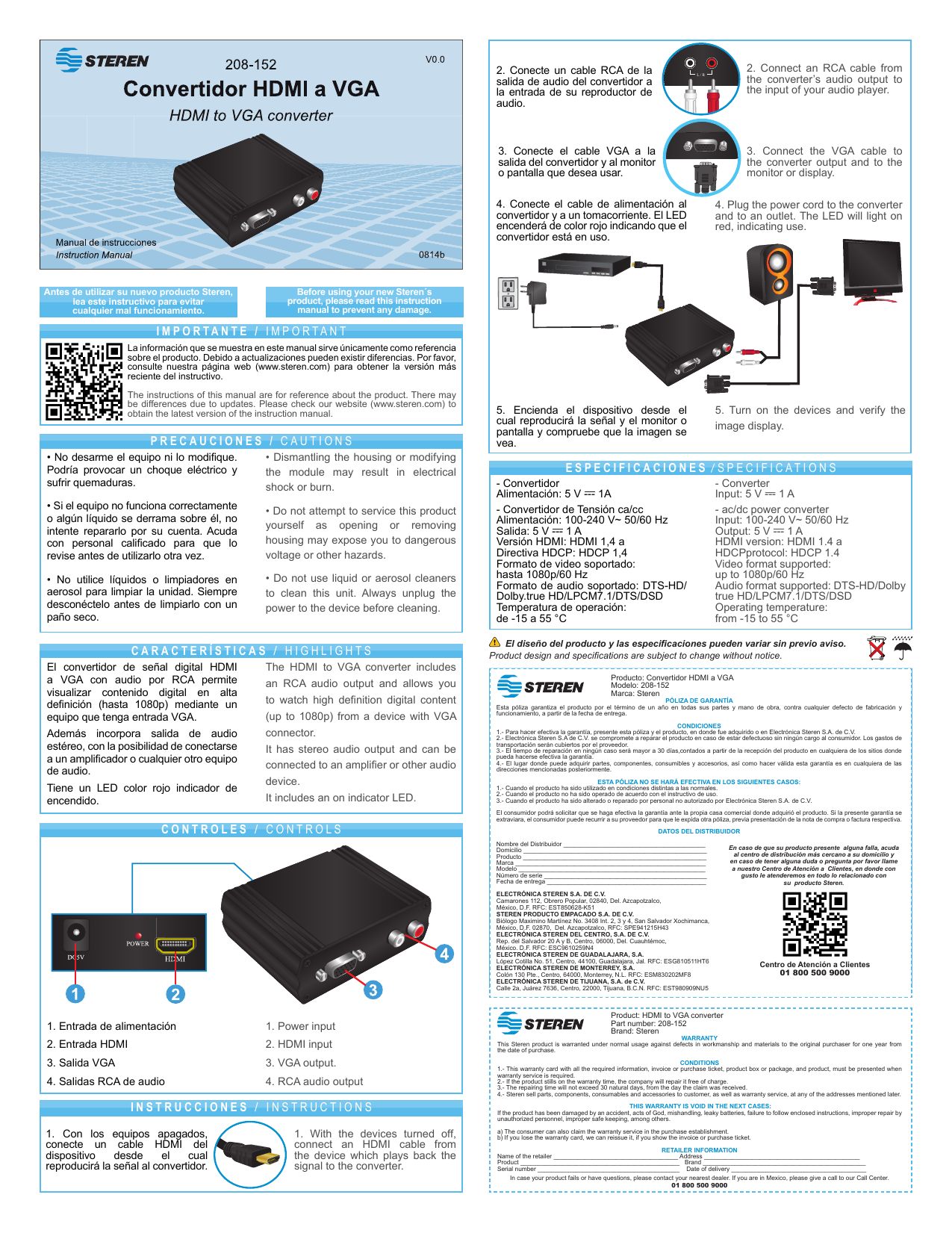 Cable de vga a hdmi online steren