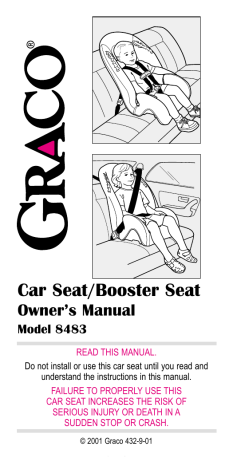 Car Seat/Booster Seat | Manualzz