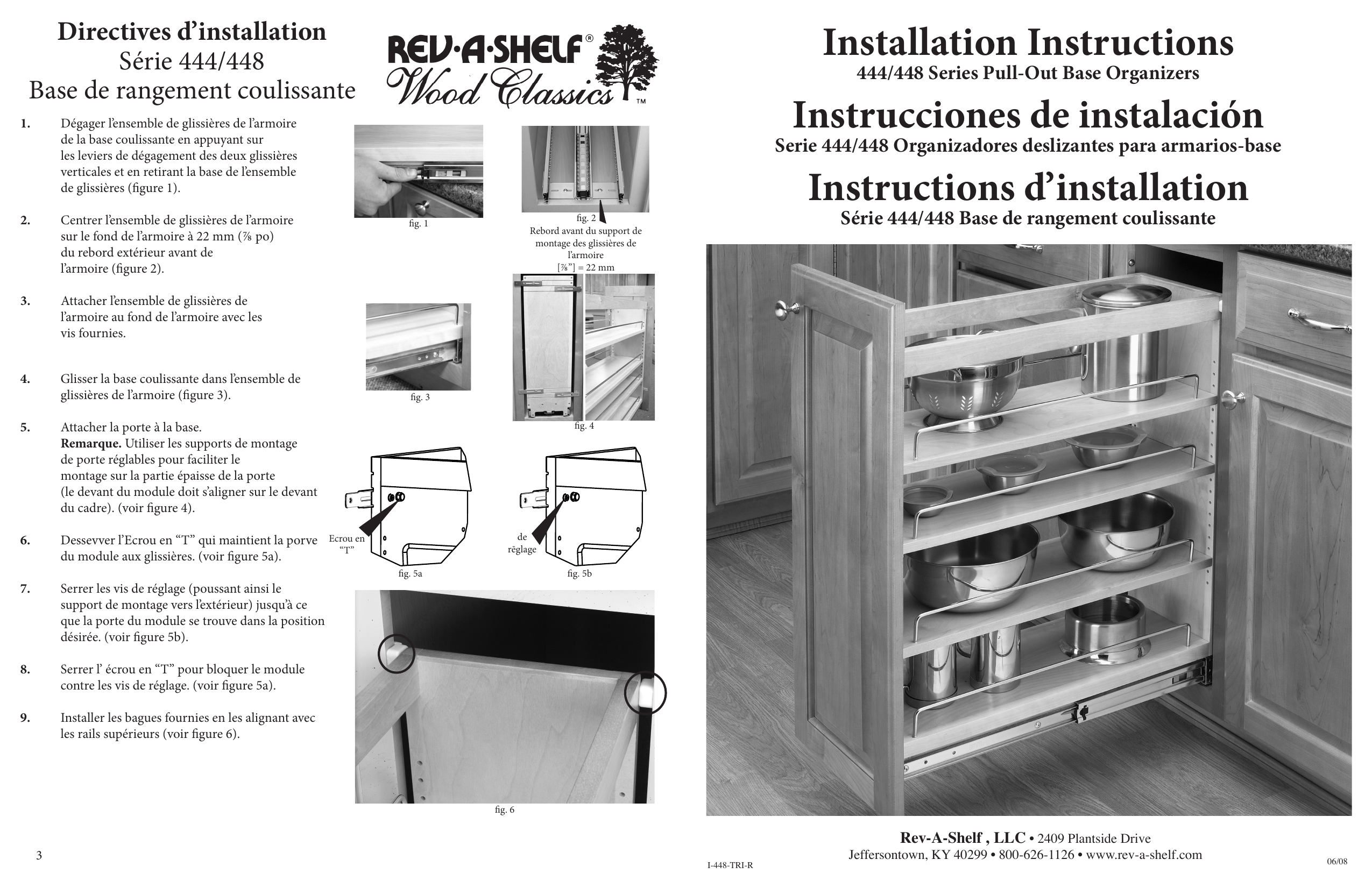 Rev-A-Shelf 444-BC-8SS