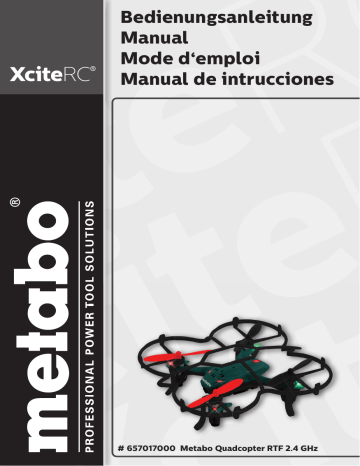 Xciterc 657017000 METABO Quadcopter Manual | Manualzz