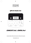 Digital Drum QPD-10 Mobile Set Instruction Manual