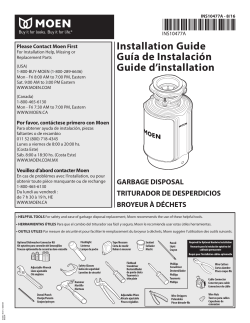 Moen GX50C - Installation guide, Manual, Owner's manual, Product