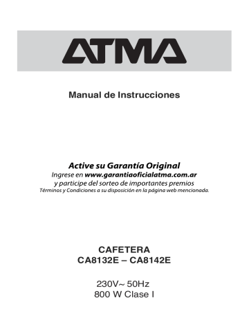 ATMA CA8132E Manual de usuario | Manualzz