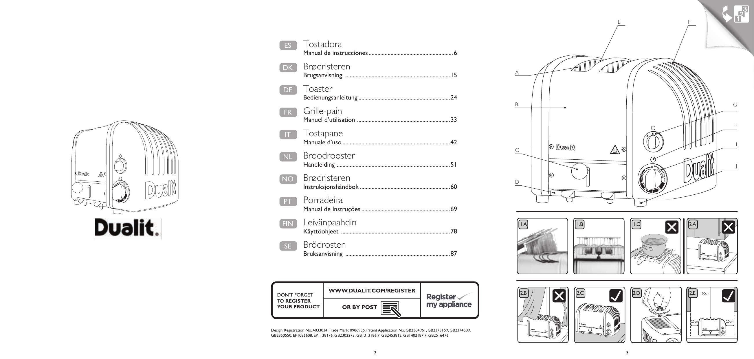 Dualit Combi 2x2 Toaster Combi 2 1 Toaster Benutzerhandbuch Manualzz