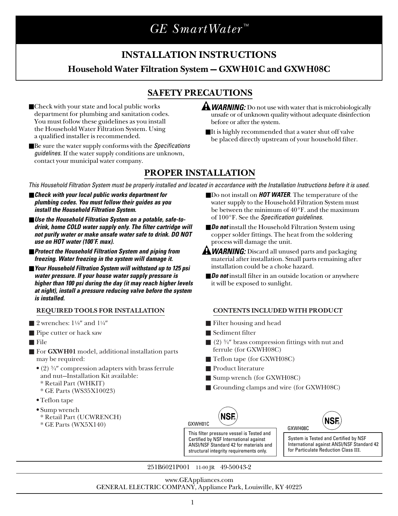 GE SmartWater Manualzz