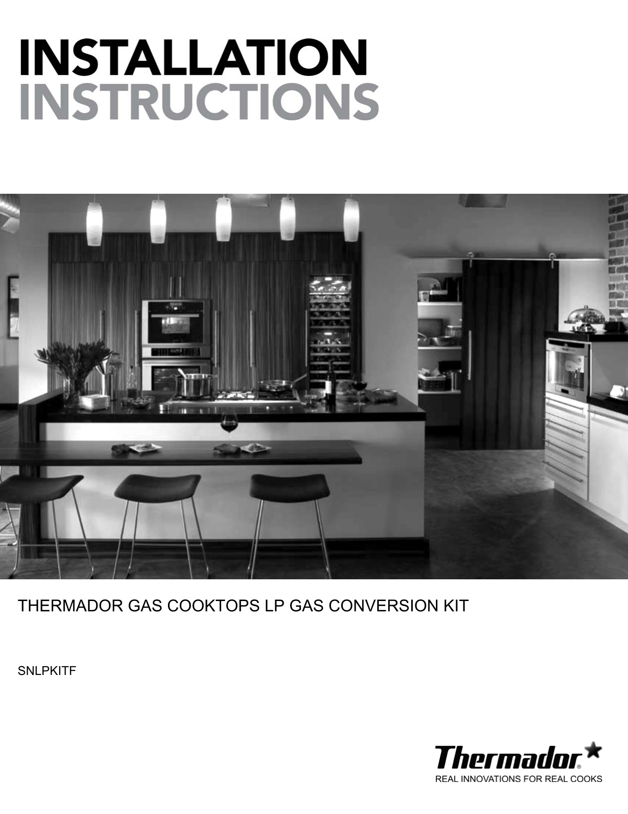 thermador gas cooktops lp gas conversion kit Manualzz