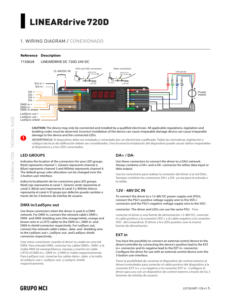Linear Drive DC 720D 24V DC | Manualzz