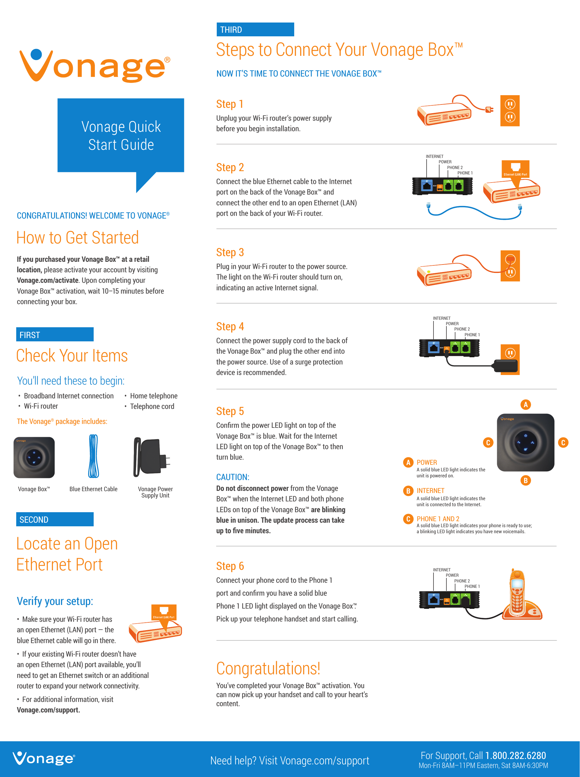 Steps To Connect Your Vonage Box Manualzz