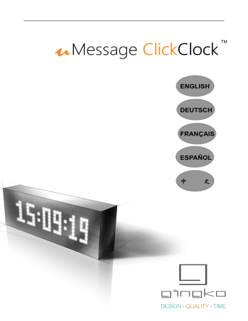 Gingko Click Clock Message manual | Manualzz