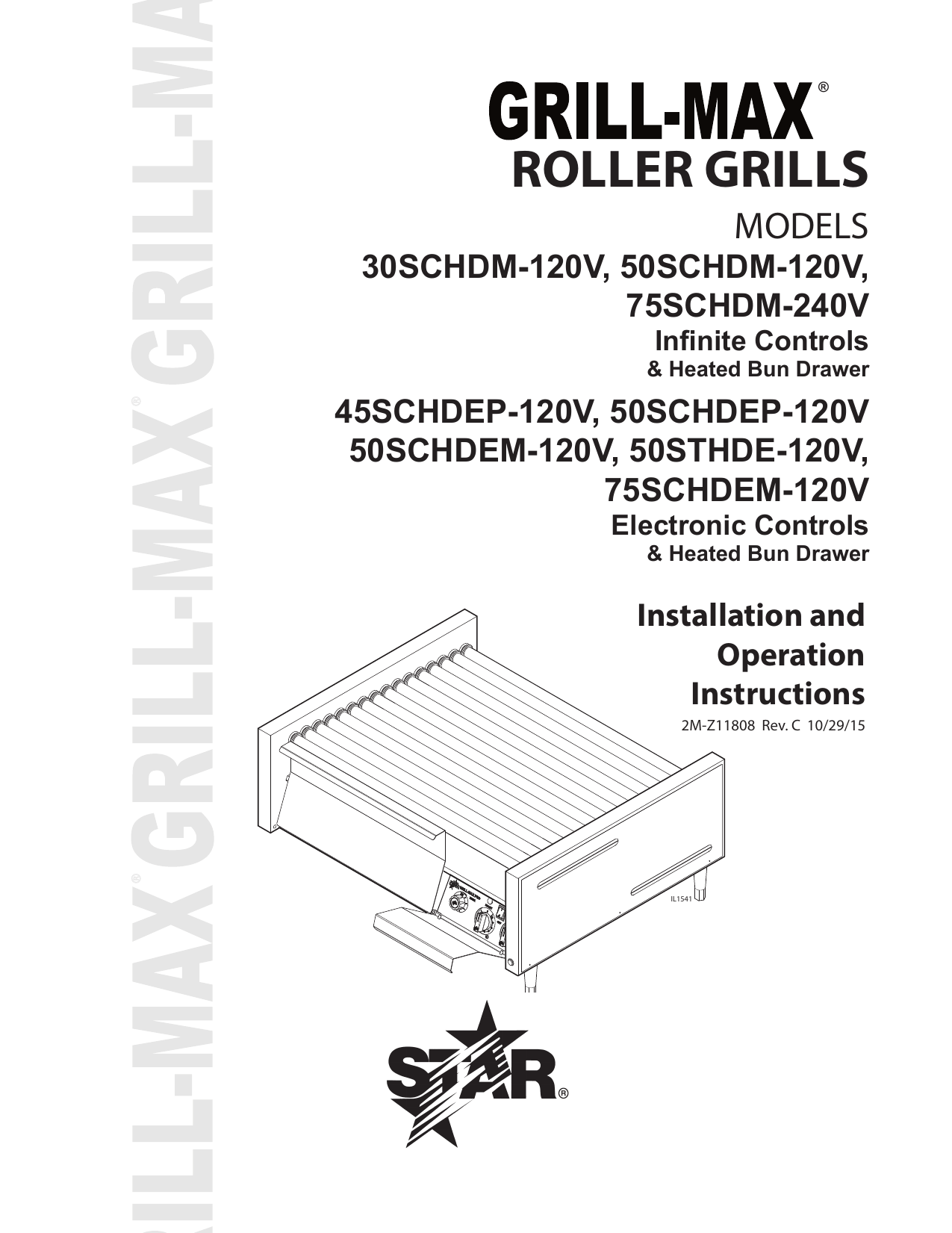 Pro-Max PST14IT 14″ Two-Sided Panini Grill – Smooth Iron Platens