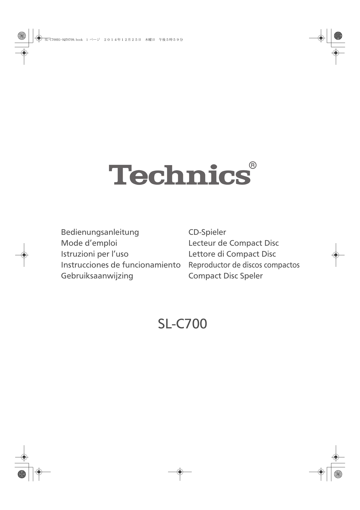 Technics SLC700 Manualzz